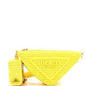 Prada Triangle Logo Zip Crossbody Bag #220305P12B